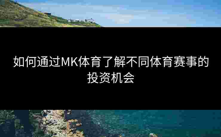 如何通过MK体育了解不同体育赛事的投资机会